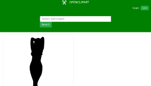 openclipart圖庫：Woman Silhouette 15-資源代表圖