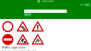 openclipart圖庫：Traffic sign icons縮圖