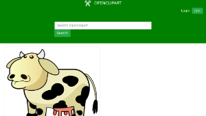openclipart圖庫：Colour Cow 1-資源代表圖