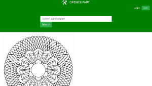 openclipart圖庫：Guilloche Rosette 2-資源代表圖