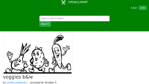 openclipart圖庫：veggies b&w-資源代表圖
