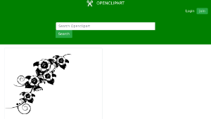 openclipart圖庫：Flower decoration