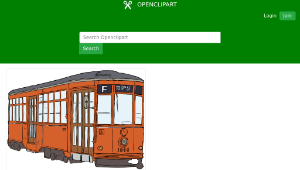 openclipart圖庫：Milan Streetcar-資源代表圖