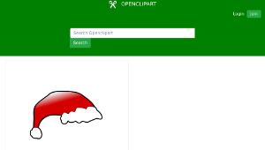 openclipart圖庫：red santa claus hat-資源代表圖