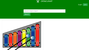 openclipart圖庫：Xylophone (colourful)-資源代表圖