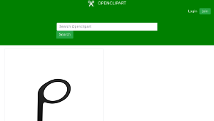openclipart圖庫：Half Note (Stem Facing Down)