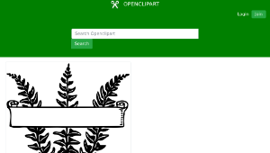 openclipart圖庫：scroll over ferns-資源代表圖