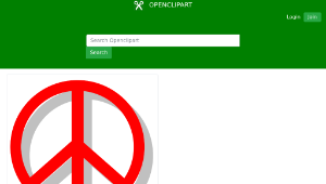 openclipart圖庫：peace sign縮圖