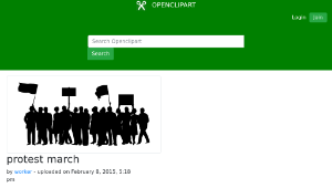 openclipart圖庫：protest march-資源代表圖