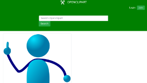 openclipart圖庫：Stickman 10縮圖