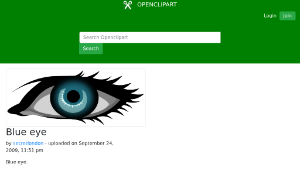 openclipart圖庫：Blue eye-資源代表圖