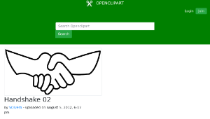 openclipart圖庫：Handshake 02縮圖
