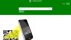 openclipart圖庫：QR Code Sacan-資源代表圖