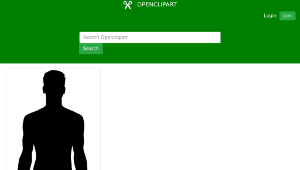 openclipart圖庫：Man shape縮圖
