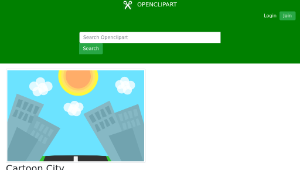 openclipart圖庫：Cartoon City Background