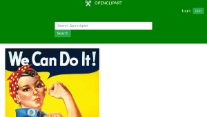 openclipart圖庫：We Can Do It Rosie The Riveter Poster