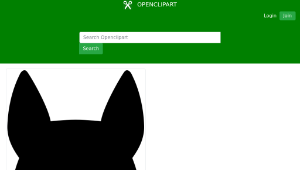 openclipart圖庫：wolf head silhouette