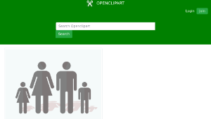 openclipart圖庫：A Remixed Silhouette Family 