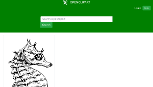 openclipart圖庫：seahorse-資源代表圖