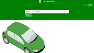 openclipart圖庫：peugeot 206 green縮圖