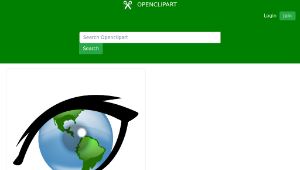 openclipart圖庫：Eye can see the world-資源代表圖