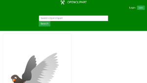 openclipart圖庫：A Flying Pigeon-資源代表圖