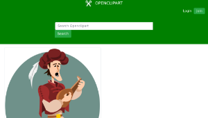 openclipart圖庫：troubadour縮圖