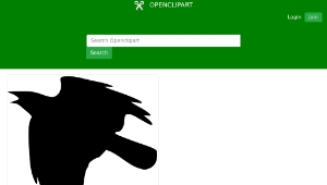 openclipart圖庫：crow flying up-資源代表圖