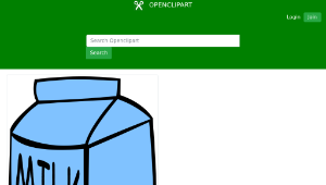 openclipart圖庫：Fast Food, Drinks, Milk縮圖