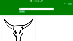 openclipart圖庫：Cow Skull-資源代表圖