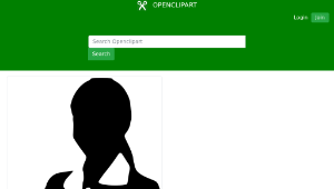 openclipart圖庫：Professional Woman Standing縮圖