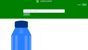 openclipart圖庫：Water Bottle縮圖