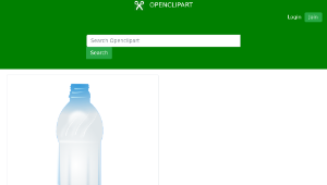 openclipart圖庫：Pet bottle縮圖