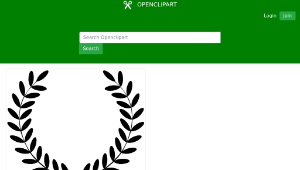 openclipart圖庫：Laurel wreath-資源代表圖