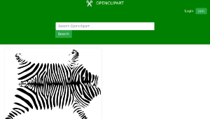 openclipart圖庫：Zebra Skin-資源代表圖