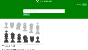 openclipart圖庫：Chess Set-資源代表圖