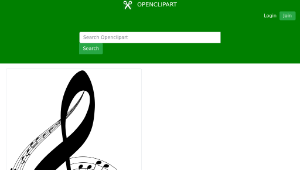 openclipart圖庫：Musical Notes Typography