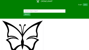 openclipart圖庫：Abstract butterfly 1-資源代表圖