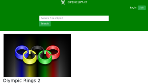 openclipart圖庫：Olympic Rings 2縮圖
