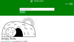 openclipart圖庫：Empty Tomb縮圖