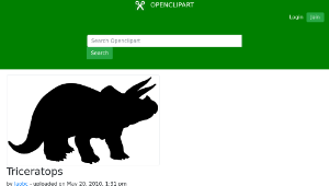 openclipart圖庫：Triceratops-資源代表圖