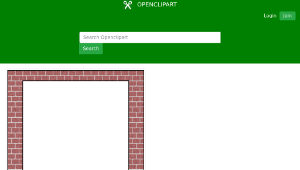 openclipart圖庫：Brick Border-資源代表圖