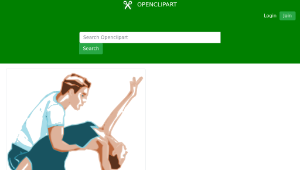 openclipart圖庫：Dancers in Two-Tone Color-資源代表圖