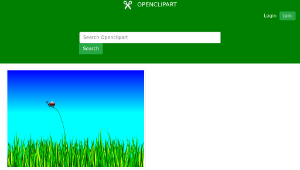 openclipart圖庫：Grass with bug-資源代表圖