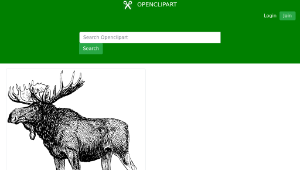 openclipart圖庫：moose-資源代表圖