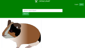 openclipart圖庫：guinea pig-資源代表圖