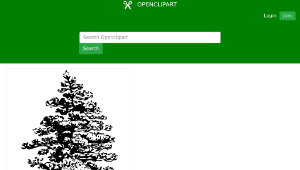 openclipart圖庫：Corsican Pine縮圖