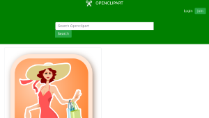 openclipart圖庫：shopping woman-資源代表圖