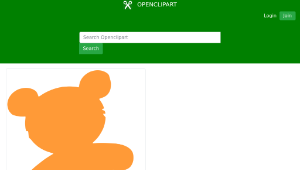 openclipart圖庫：bear toy silhouette-資源代表圖