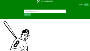 openclipart圖庫：baseball player-資源代表圖